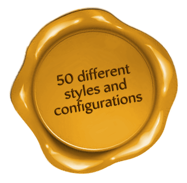 50 different styles and configurations